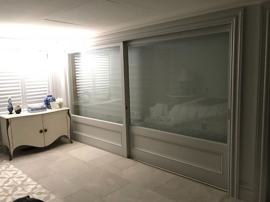 Bright Bedroom with Large Frosted Window — Fineworx Joinery in Warnervale, NSW