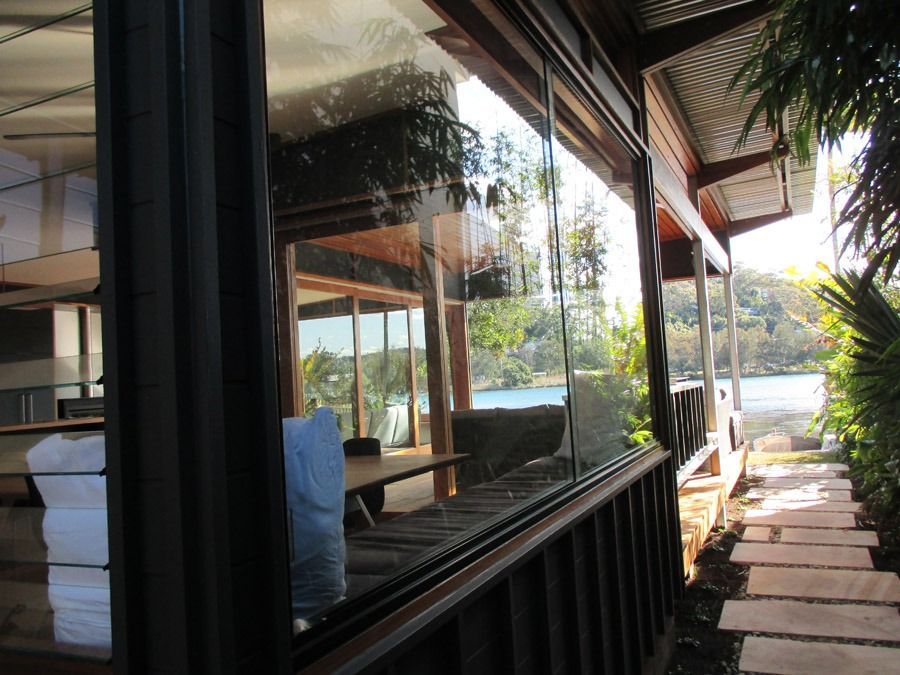 Modern Cabin Exterior with Glass Windows — Fineworx Joinery in Warnervale, NSW