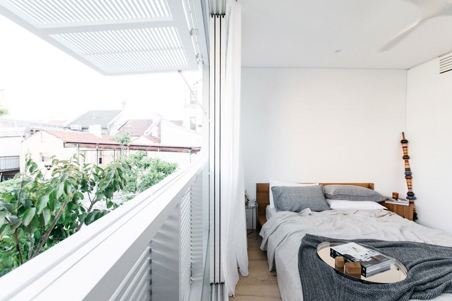Bright Bedroom with White Shutters — Fineworx Joinery in Warnervale, NSW