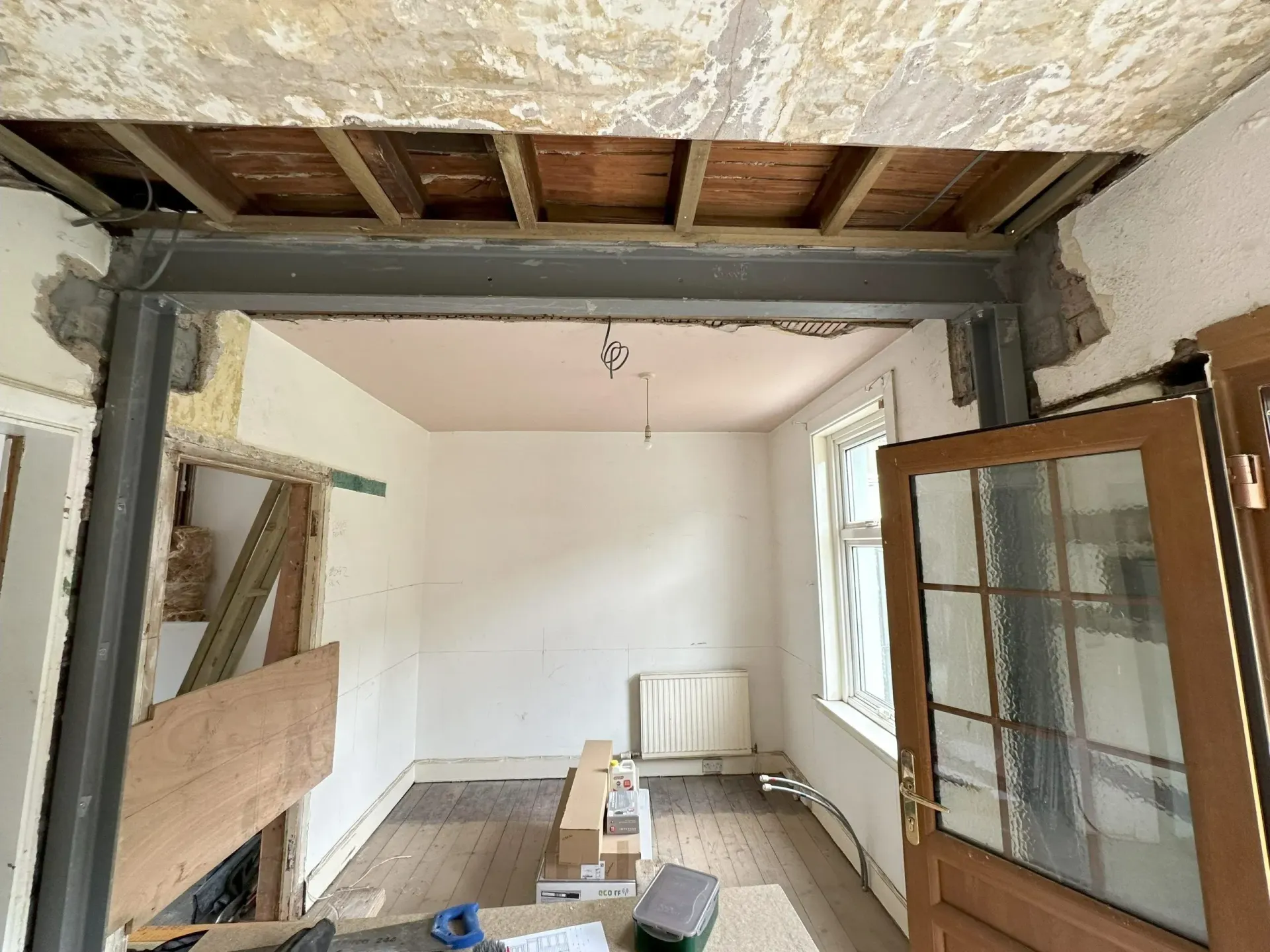 The wall has been removed