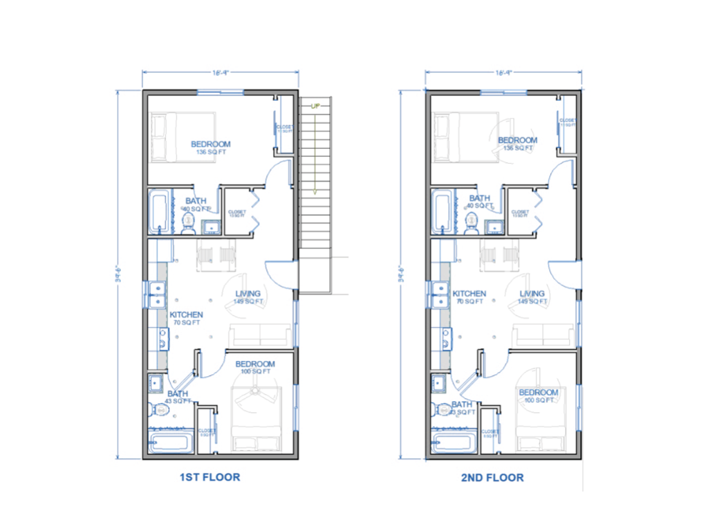 2 unit adu floorplan