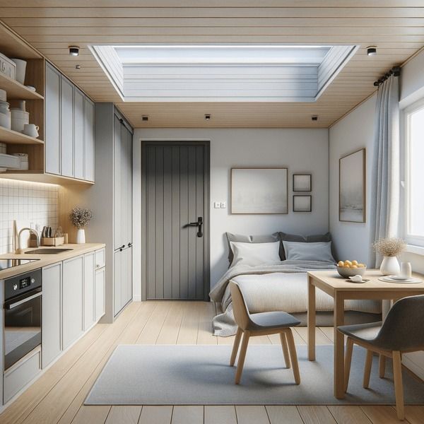 An artist's impression of a house with a lot of windows