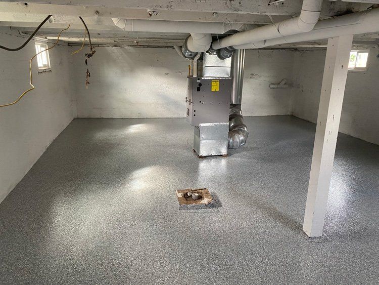Basement After Epoxy Coating — Salem, OR — Elite Surface Coatings