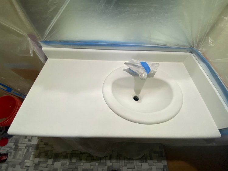 Man Doing Epoxy Coating — Salem, OR — Elite Surface Coatings