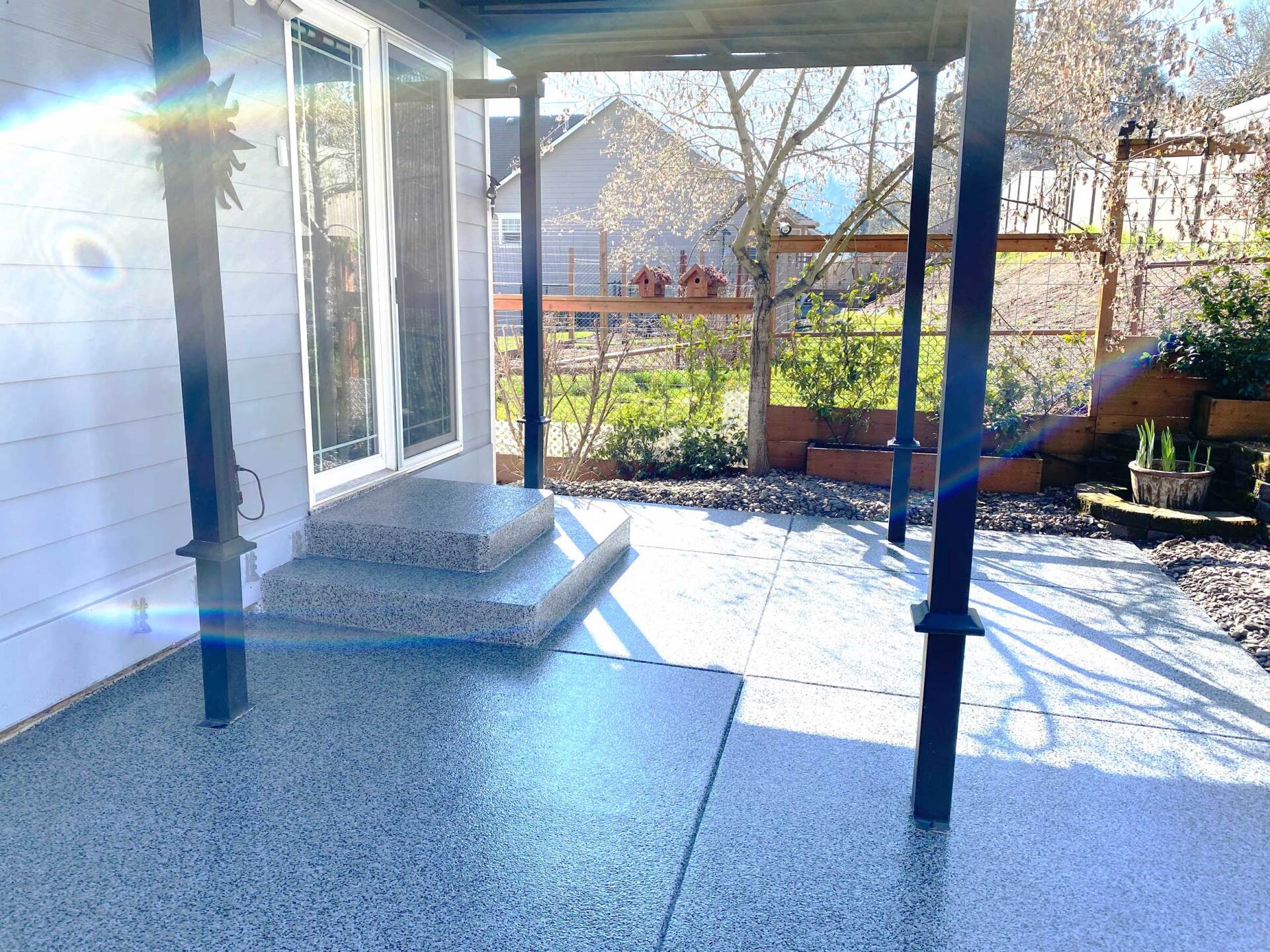 Patio After Epoxy — Salem, OR — Elite Surface Coatings