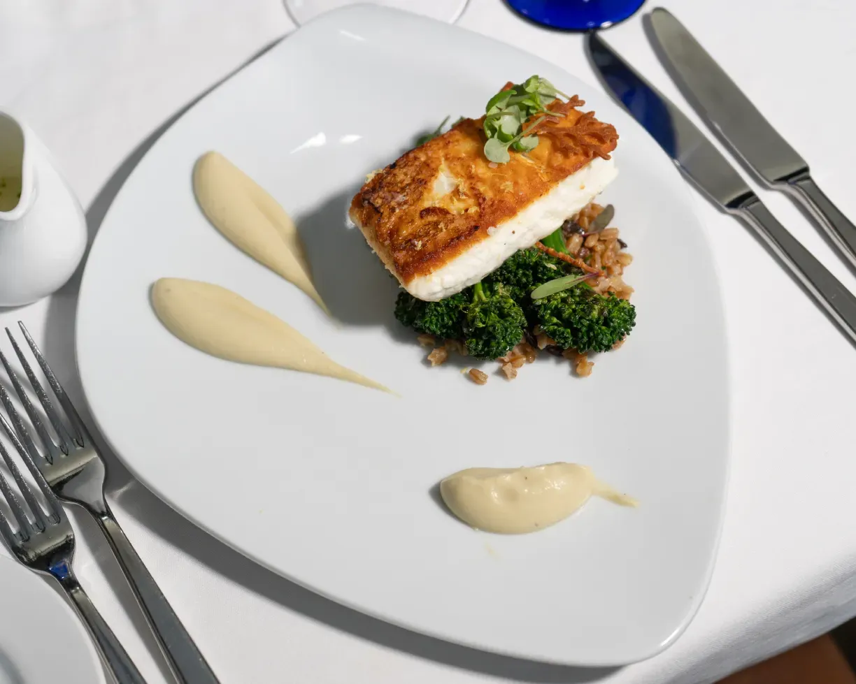 Professional photograph of plate of food