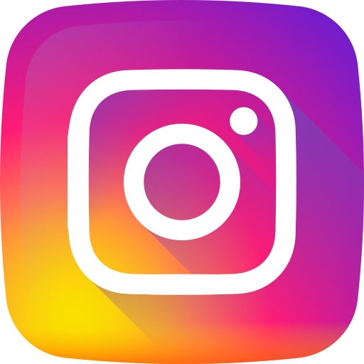 Instagram logo on a pink-orange gradient background