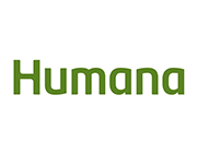 The humana logo is green and white on a white background.