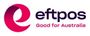 Eftpos logo with a stylized pink