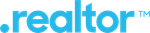 .realtor logo in blue lowercase letters with a small TM mark