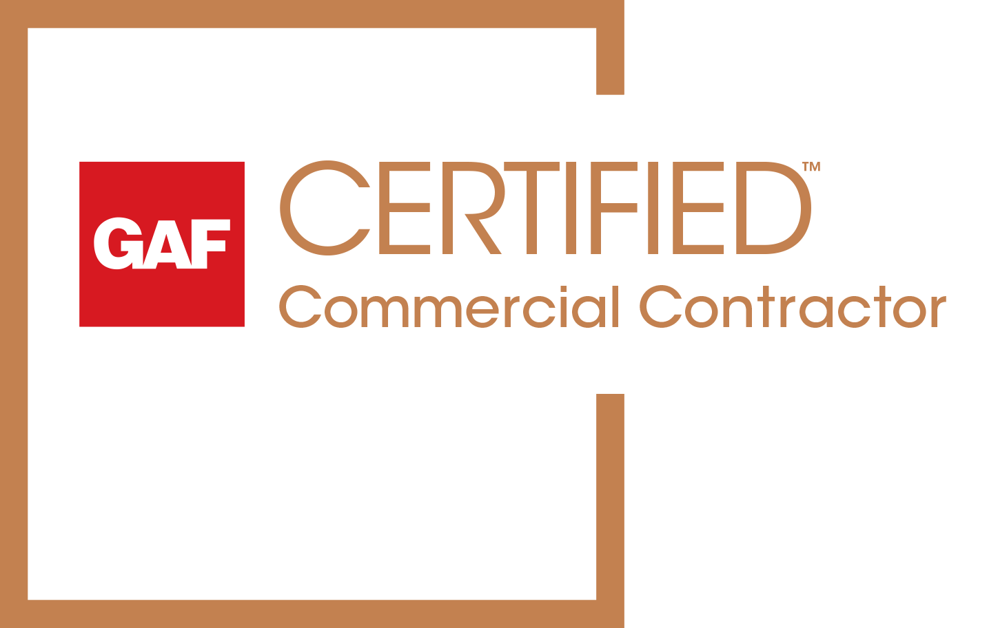 GAF Certified Commercial Contractor 