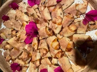 A close up of a sandwich on a plate on a table. A close up of a sandwich on a plate on a table.