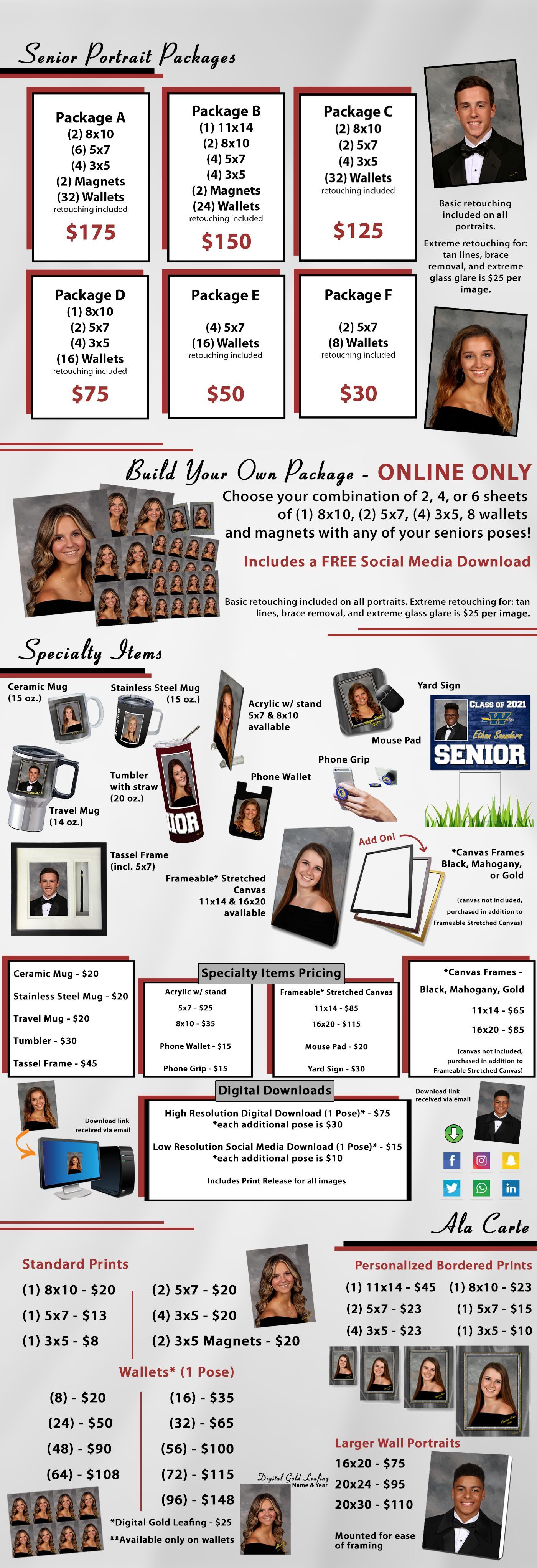 Senior Packages & Prints