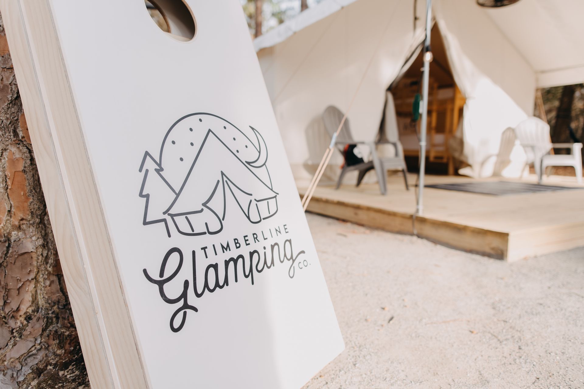 Cornhole board with
