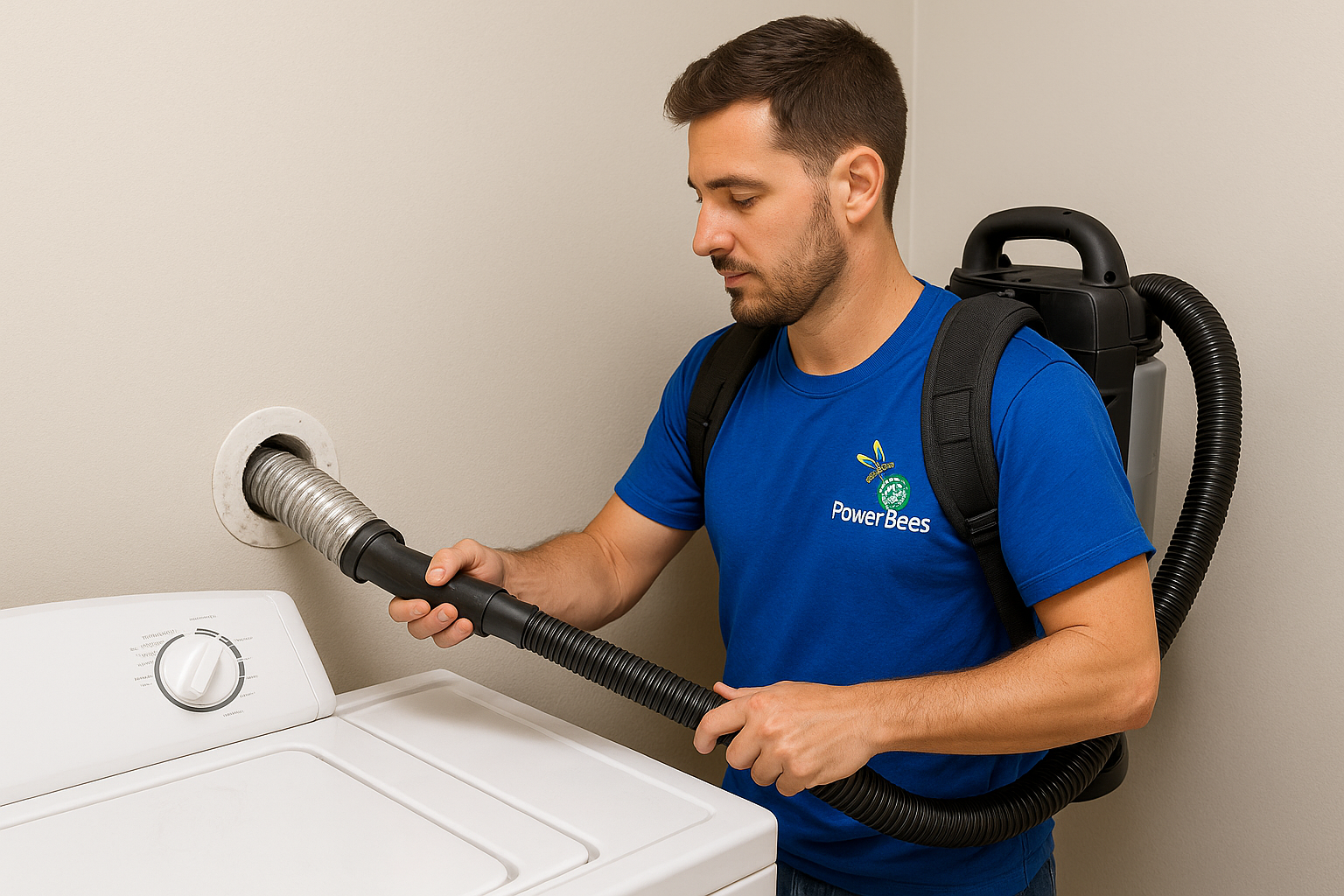 PowerBees Cleans a Dryer Vent in West Roxbury