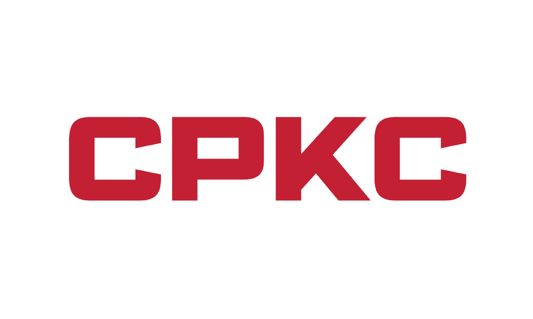 The cpkc logo is red and white on a white background.