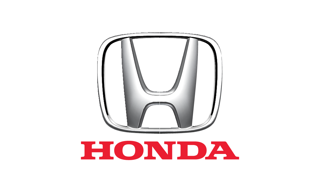 The honda logo is shown on a white background.