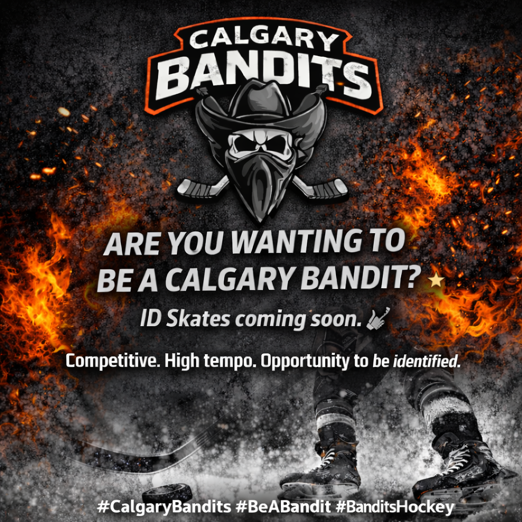 Calgary Bandits ID Skates, Tryouts