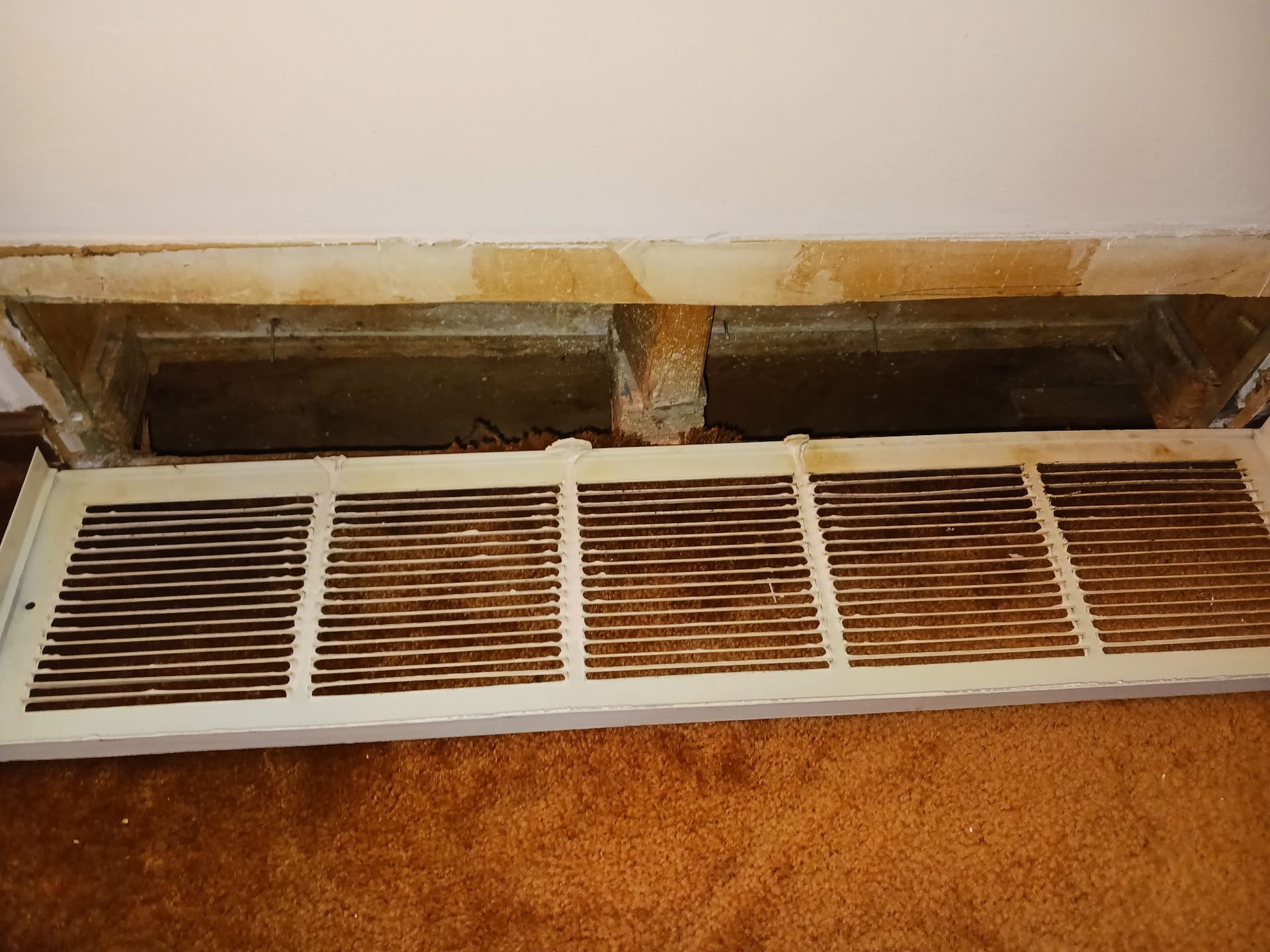 cleaned return duct