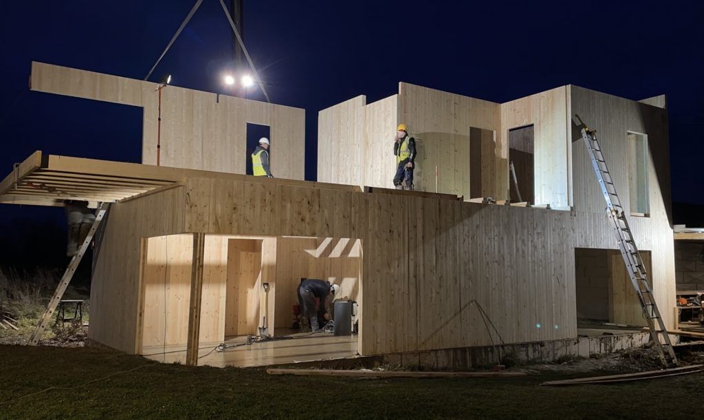 case in legno e montaggio