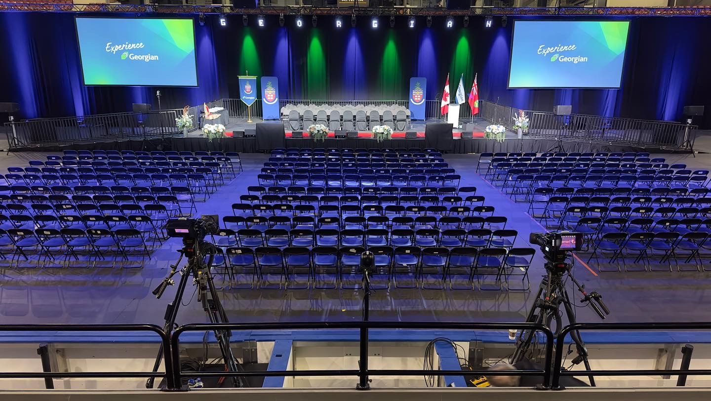 Event Production Services by MTAV.ca, Georgian College Convocation at Sadlon Arena 