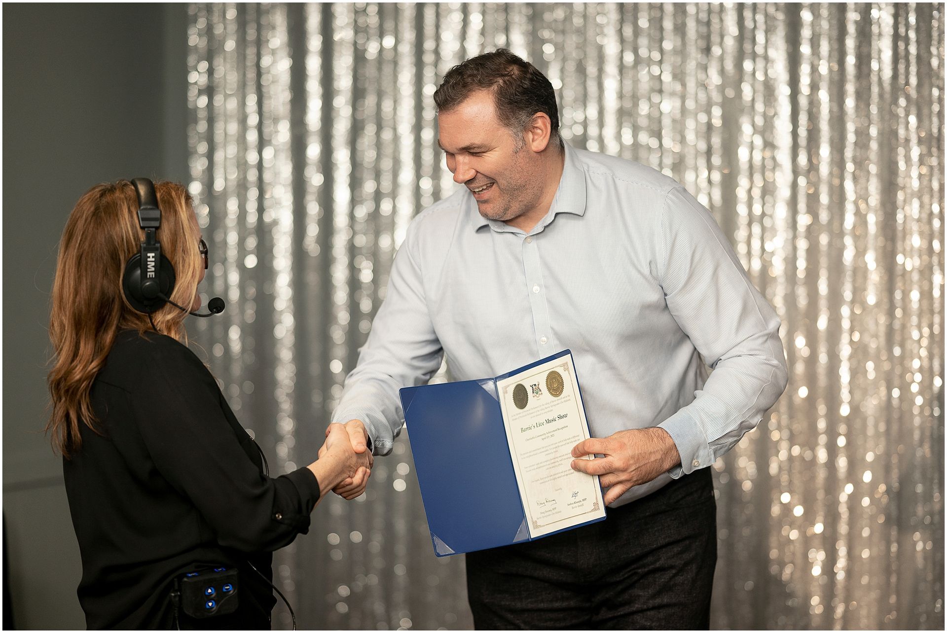 Barrie Community Service Award to MTAV