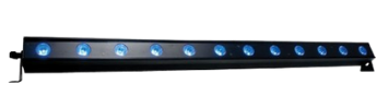 Black light bar with blue lights.