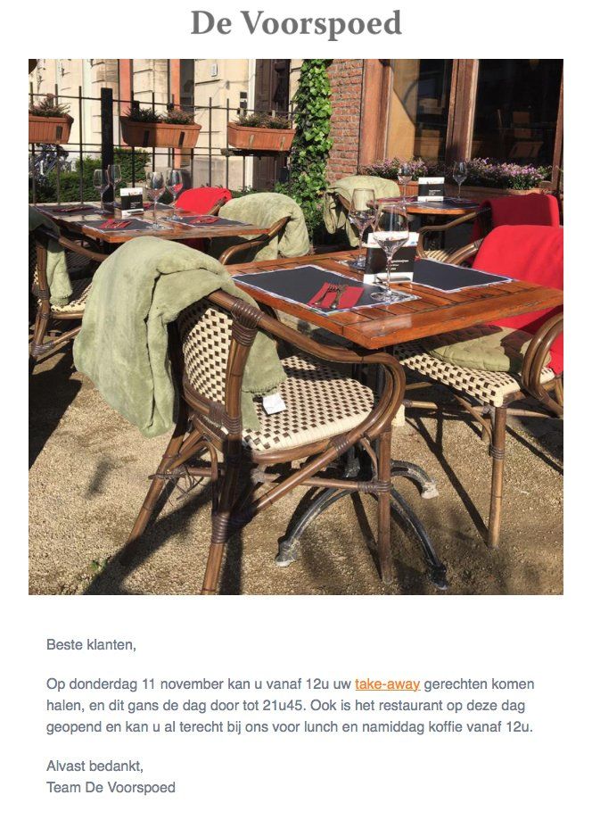 De Voorspoed emailmarketing
