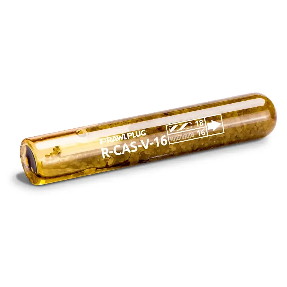 Amber glass fuse tube with white printed markings, shown on a white background