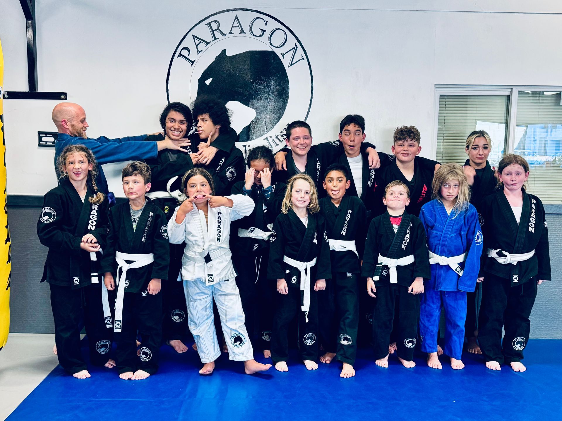 Adults training brazilian jiu jitsu at Paragon Simi Valley in Simi Valley, CA, building calm focus and resilience.
