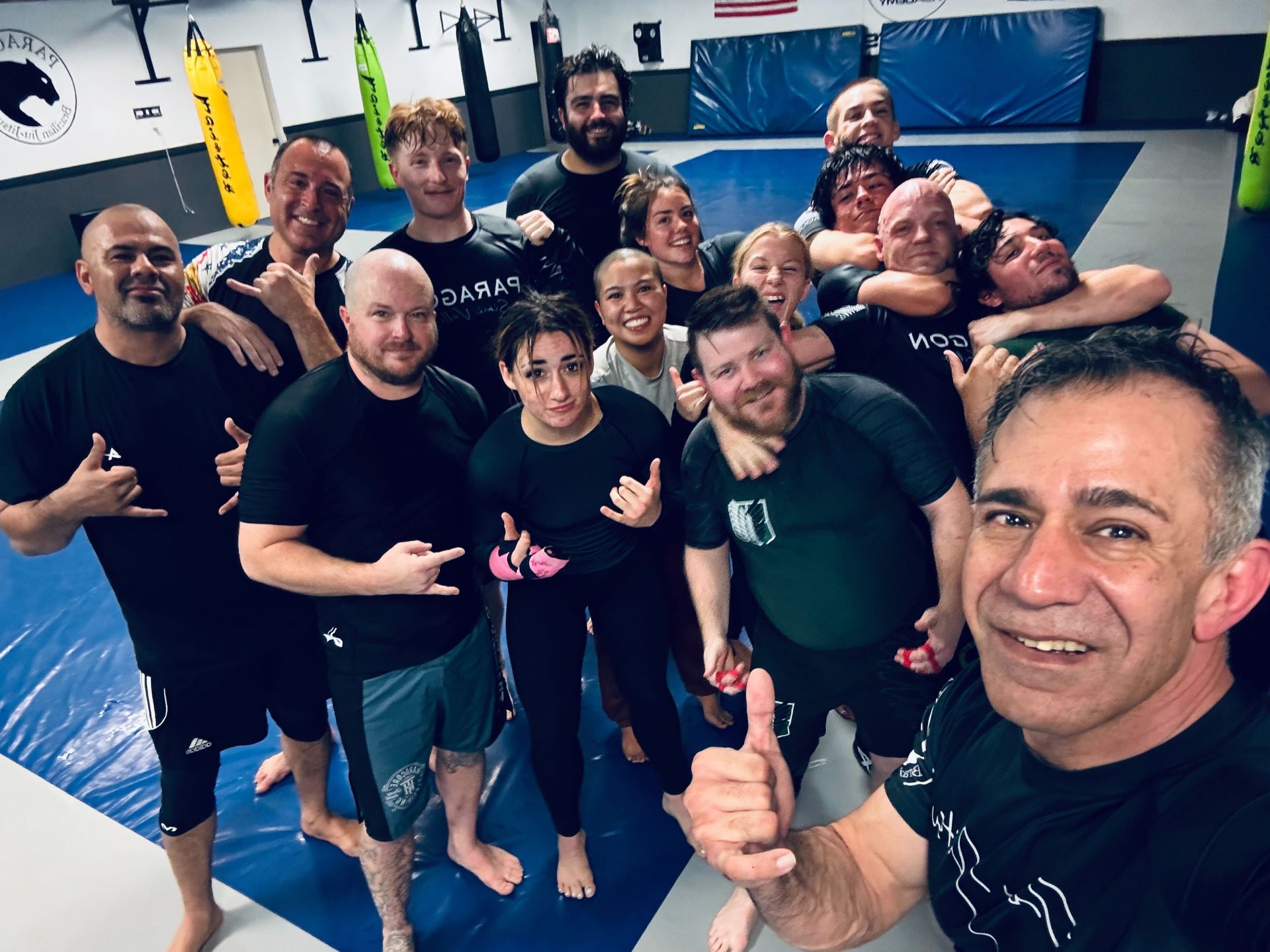 Families training Brazilian Jiu Jitsu at Paragon Simi Valley in Simi Valley, CA to build confidence and fitness.