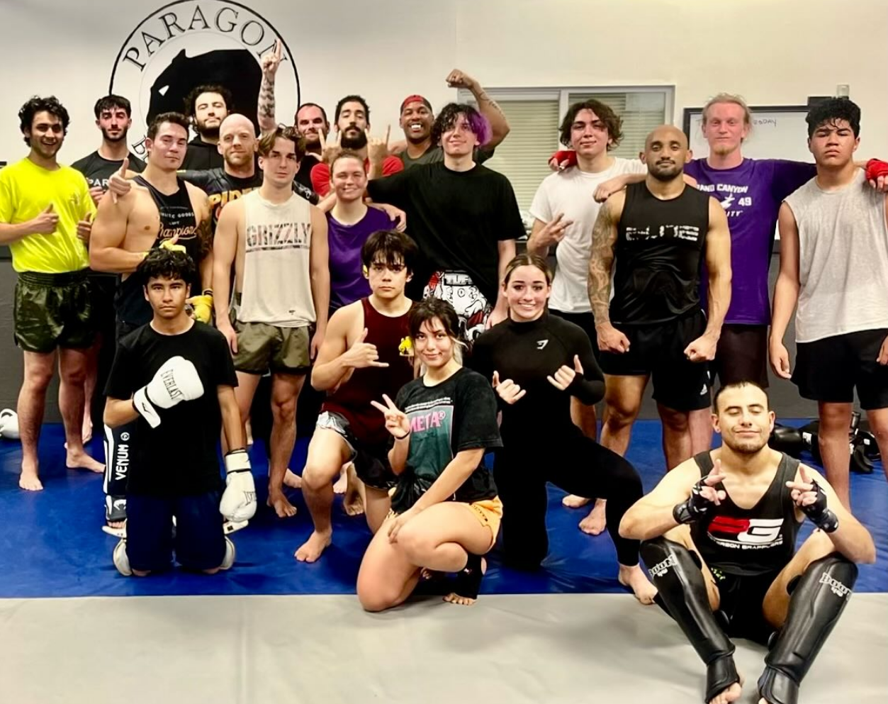 Students practicing Brazilian Jiu-Jitsu drills at Paragon Simi Valley in Simi Valley, CA.