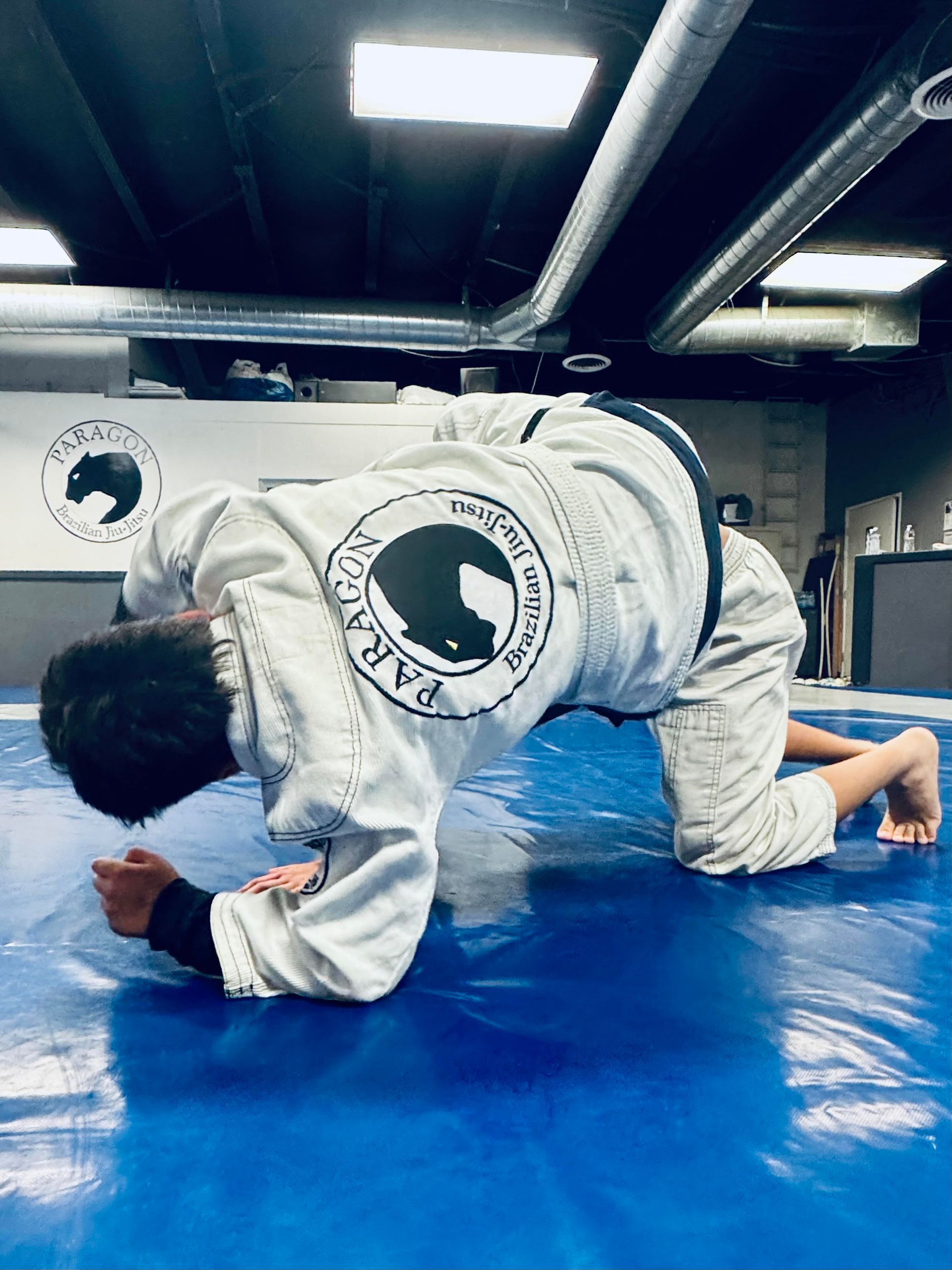 Students drilling brazilian jiu jitsu at Paragon Simi Valley in Simi Valley, CA, building calm confidence.