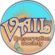 Vail Preservation Society logo with sun, mountains, and cactus in blue, tan, and orange.