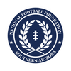 National Football Foundation Southern Arizona navy-blue circular logo with white laurel wreath and football icon