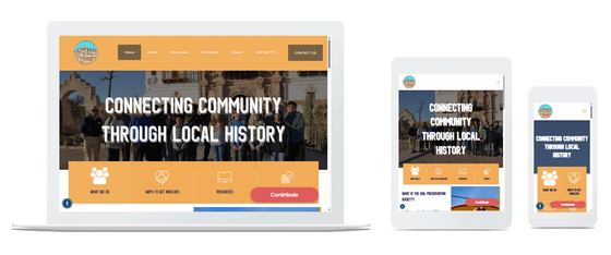Responsive National Football Foundation website shown on laptop, tablet, and phone screens