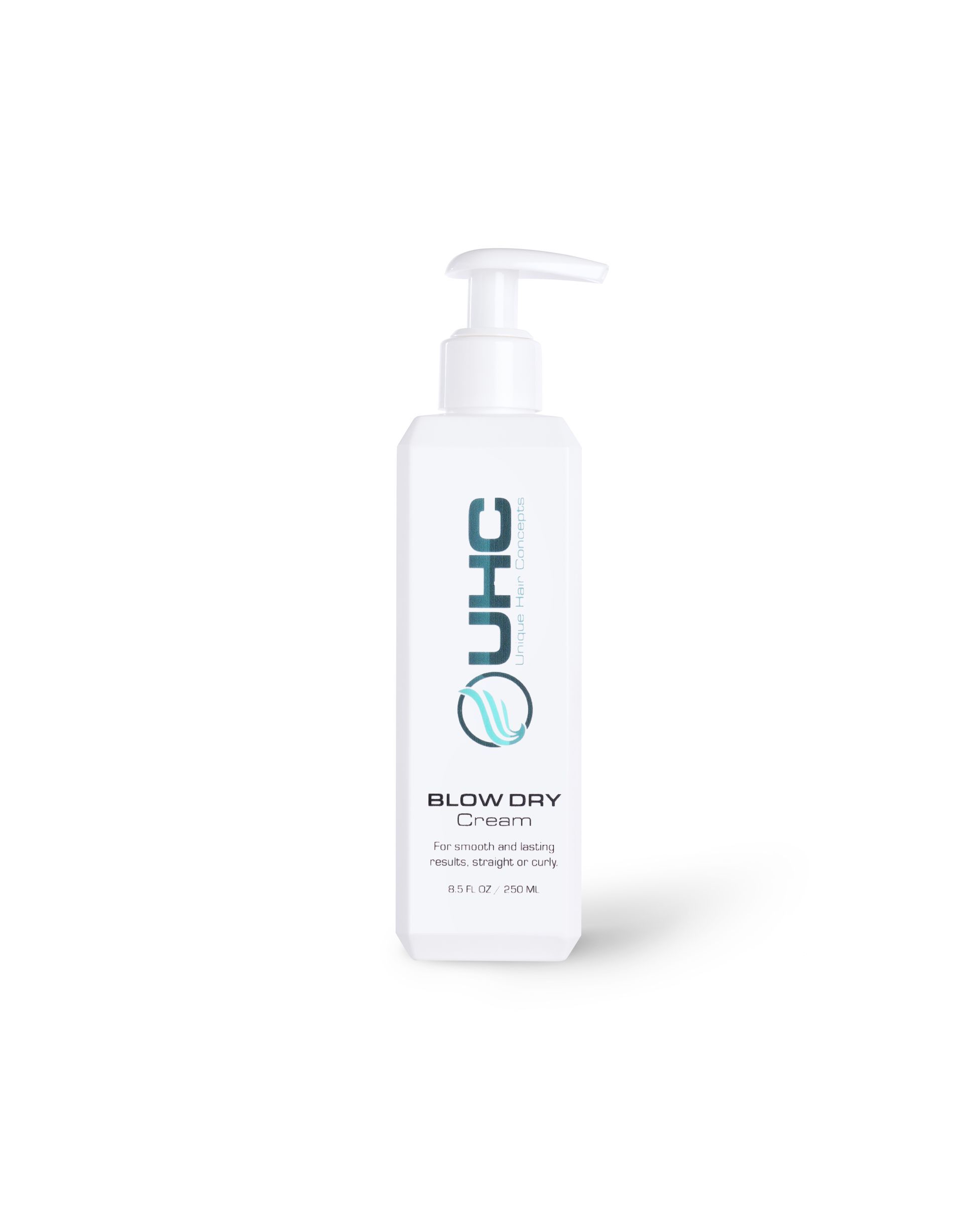 Lightweight white blow dry cream texture sphere