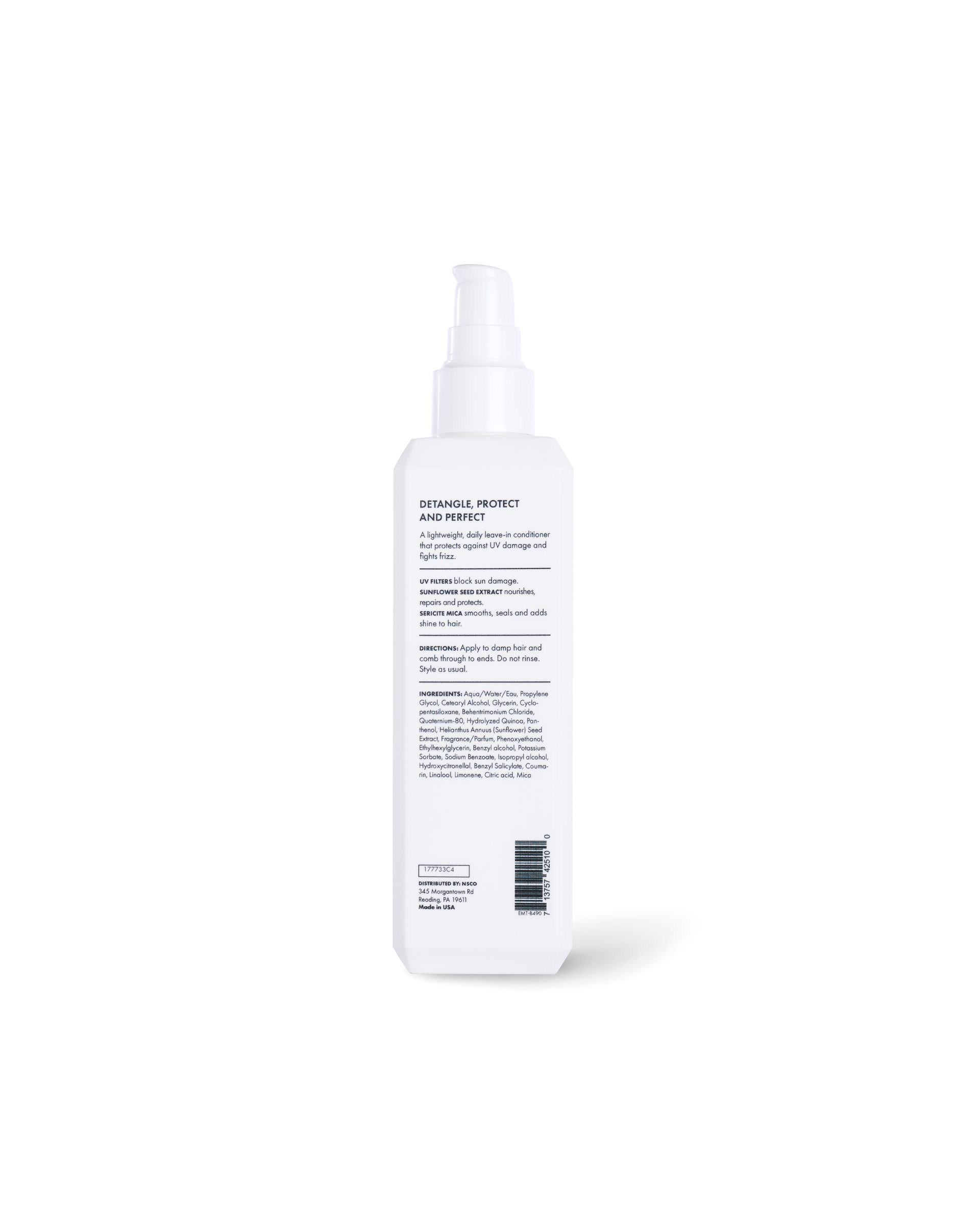 UHC Everyday Miracle Treatment bottle back label showing ingredients and directions