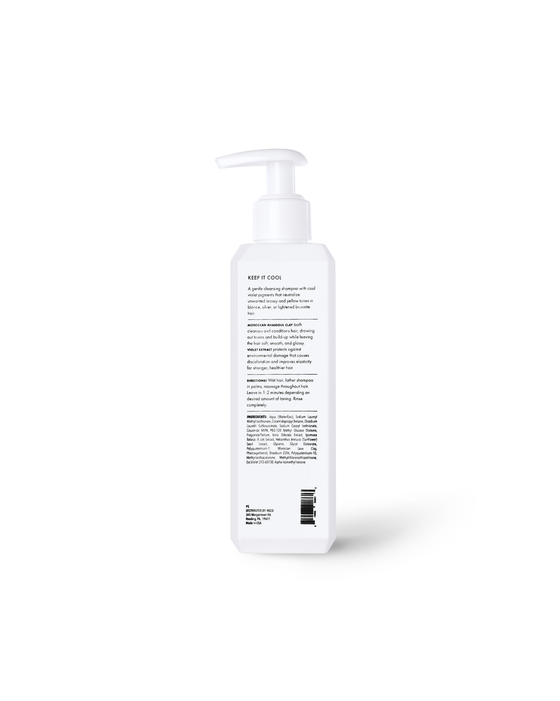 Deep blue-purple shampoo texture glossy ball