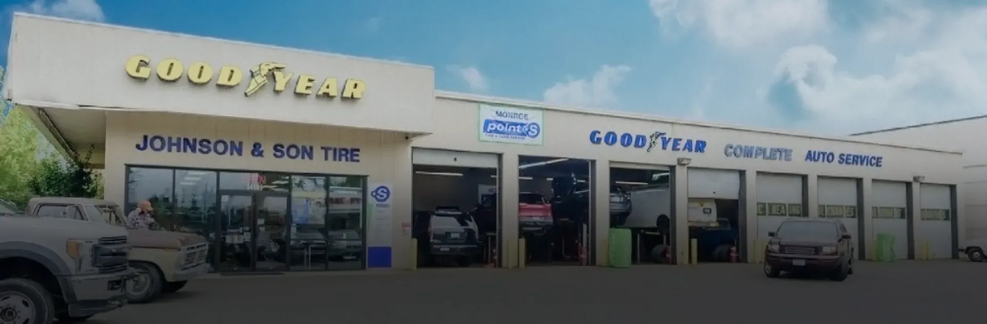 Outside of our auto repair shop in Monroe, WA | Monroe Goodyear