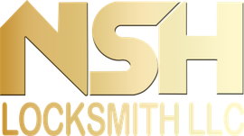 A golden, metallic-style logo reading 