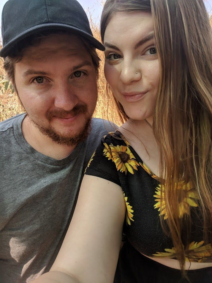 Rebekkah, owner of Ostara's Grove with her fiance, Luke