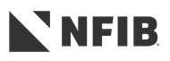 NFIB logo in black with a stylized geometric mark and bold letters on a white background