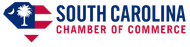 South Carolina Chamber of Commerce logo in blue, red, and white with palmetto emblem