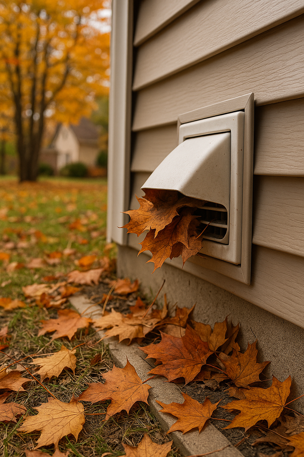 Fall Leaves & Dryer Vent Blockage in South Jersey