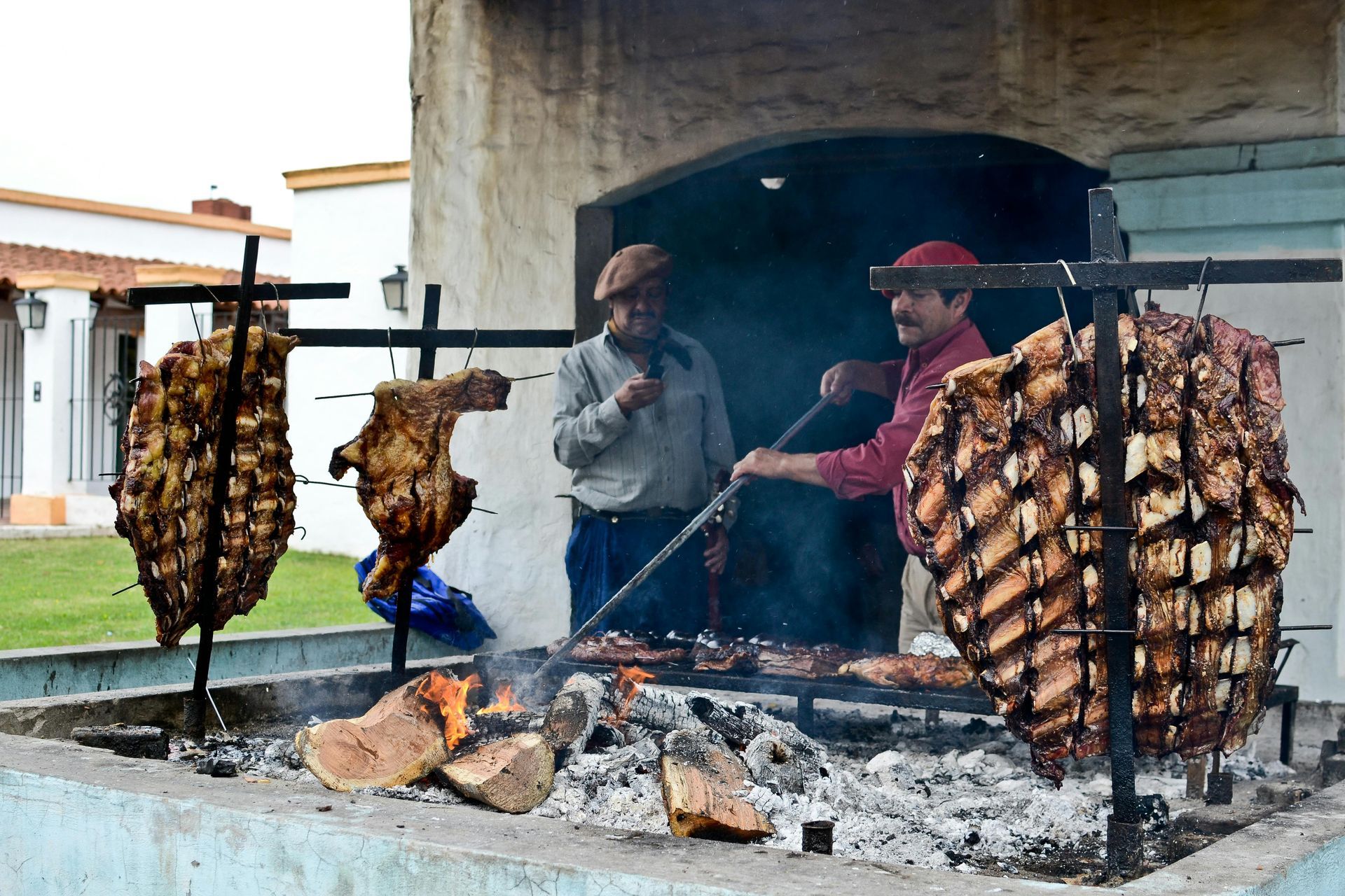 Traditional Argentinian asado barbeque
