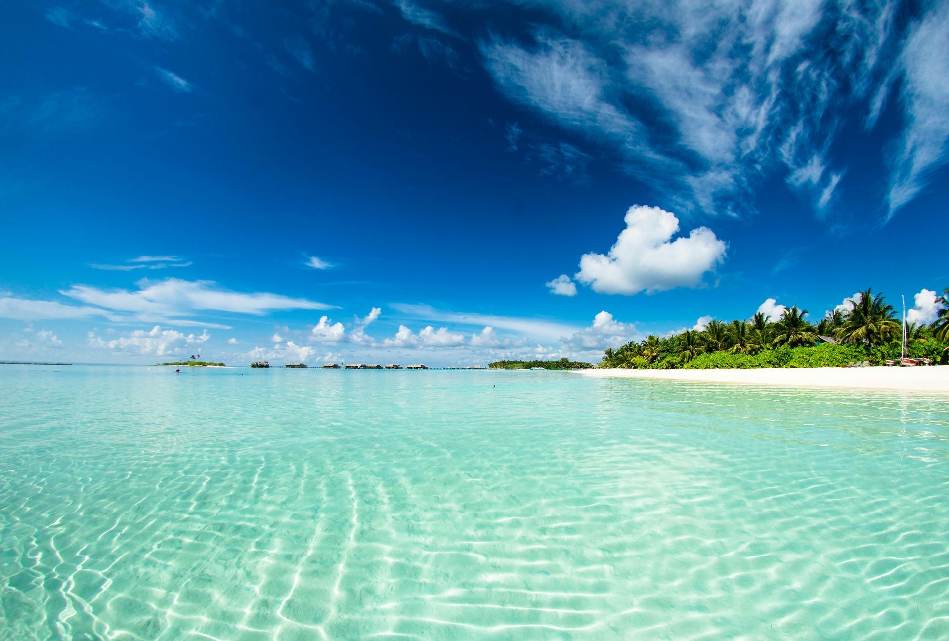 There is a small island in the middle of the indian ocean.