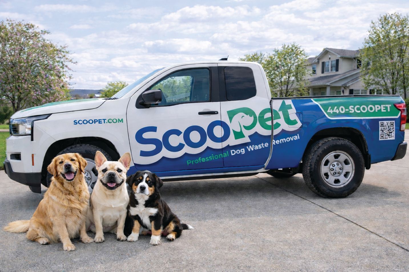 A white pickup truck with