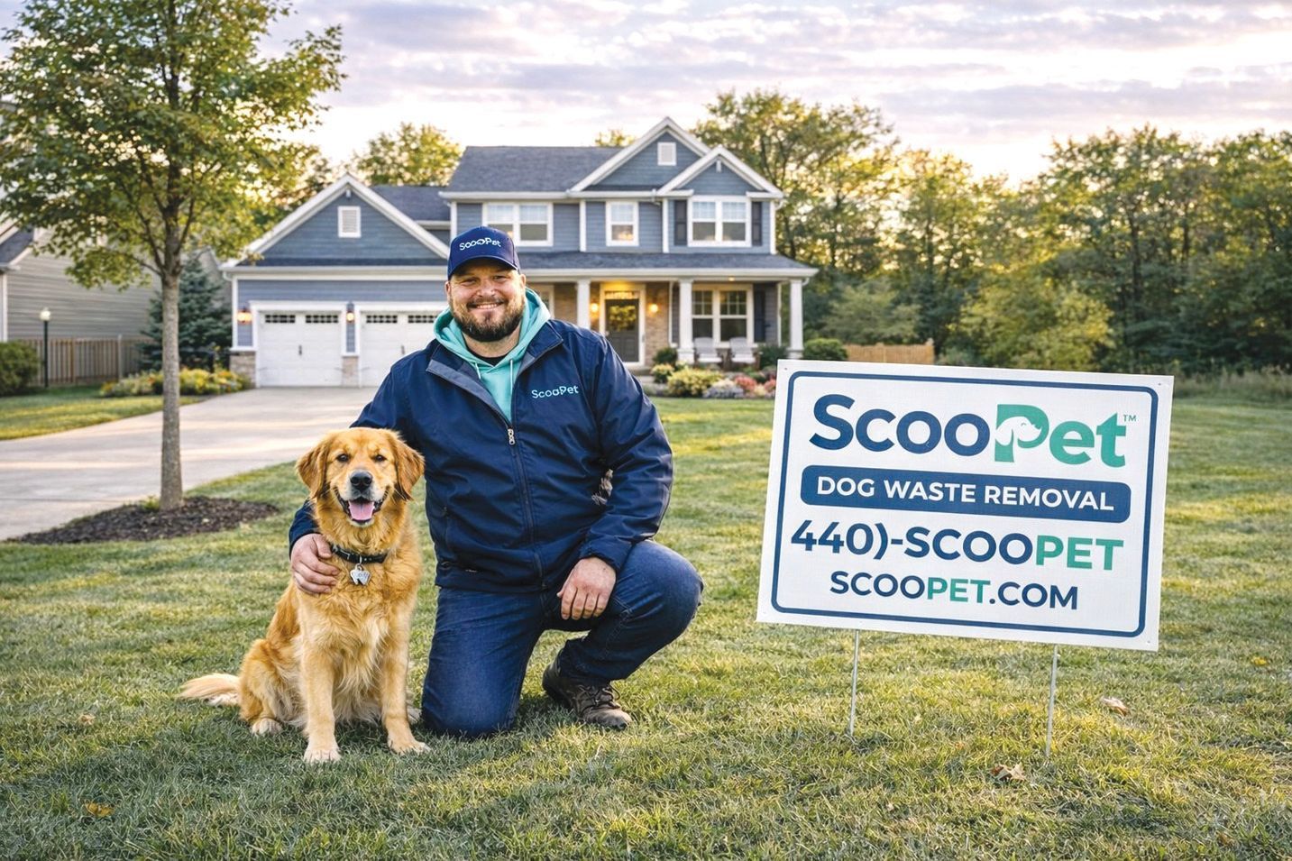 ScooPet handles dog waste cleanup professionally, so homeowners never have to deal with the mess again.