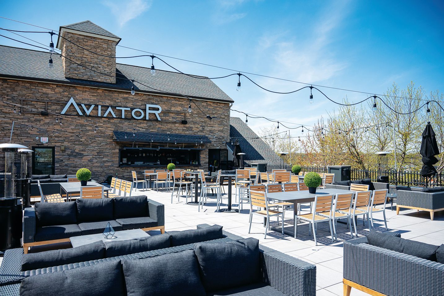 An outdoor patio at 